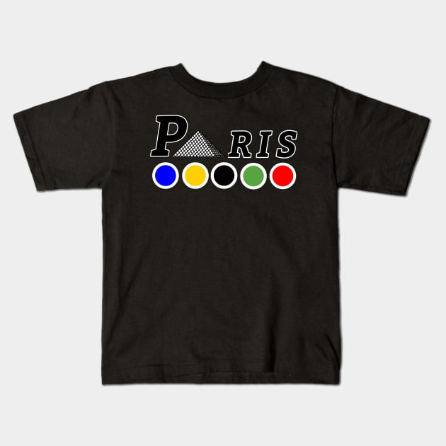 Paris olympique Louvre b Kids T-Shirt by Nicostore